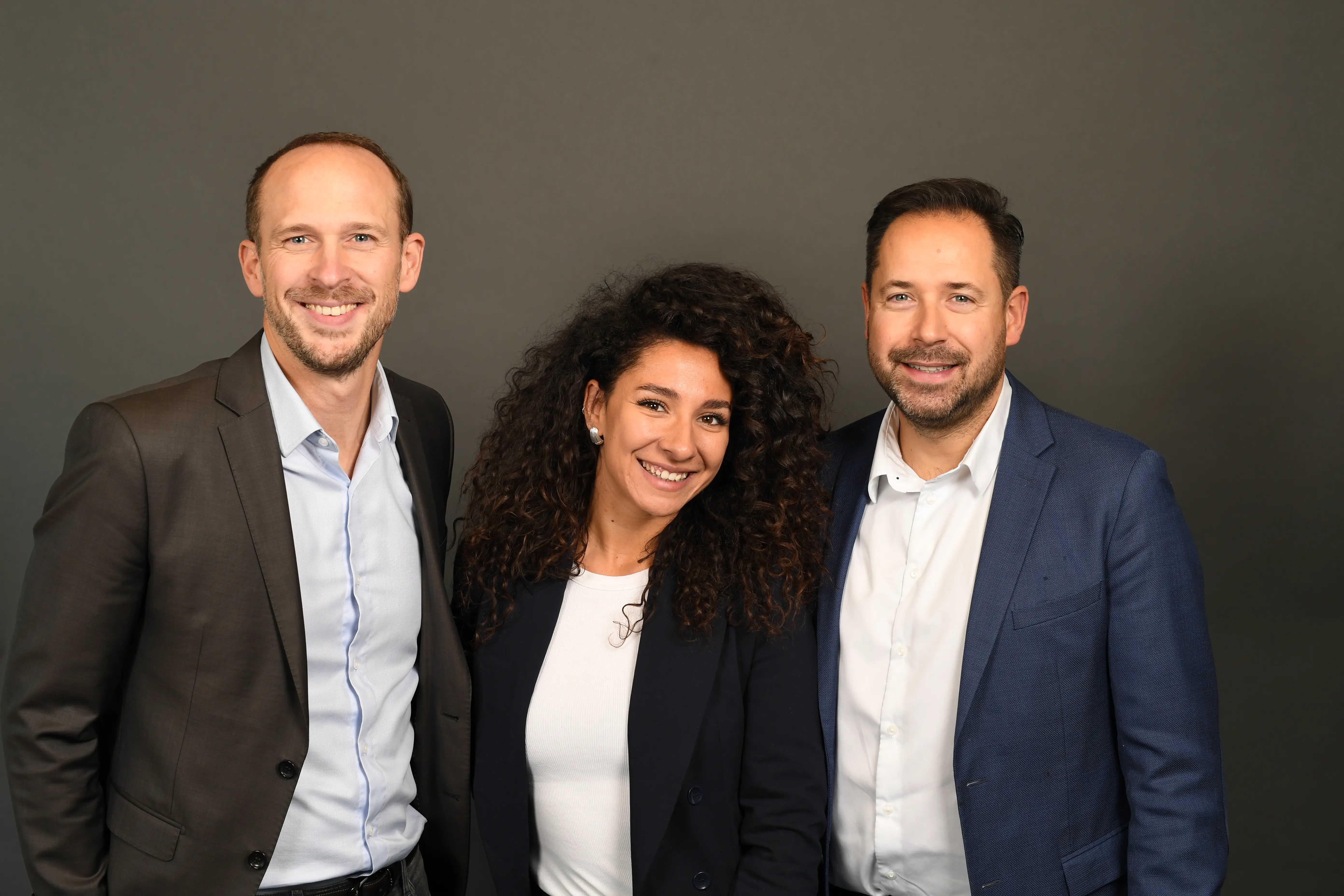 Marc Lécorché, Emma Bencherif et Alexandre Vallin, l'équipe dirigeante de Qwarks