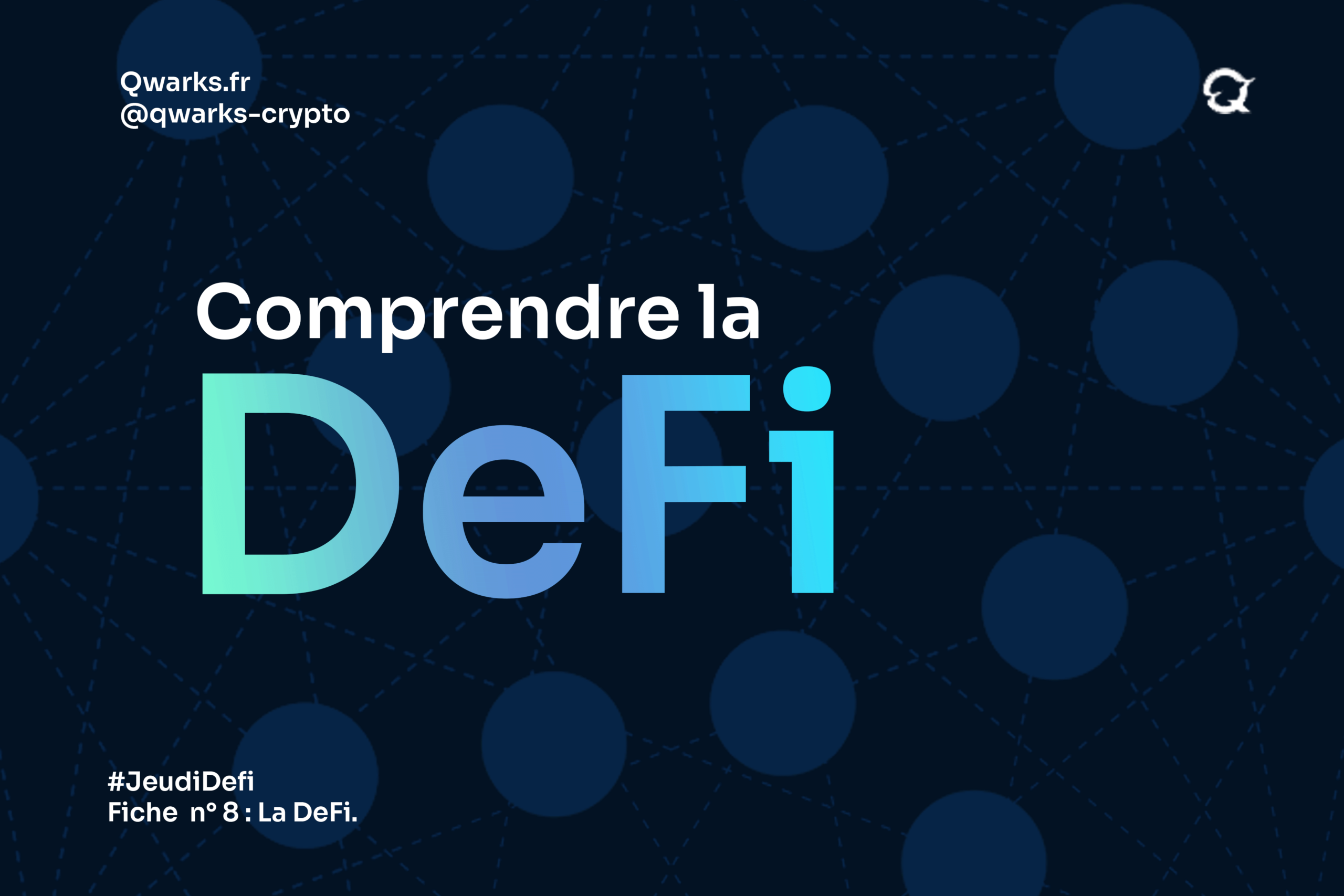 DeFi ou Decentralized finance ou Finance Décentralisée.